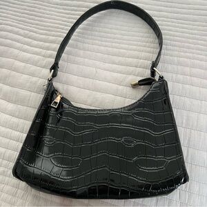Black Leather Mini Bag